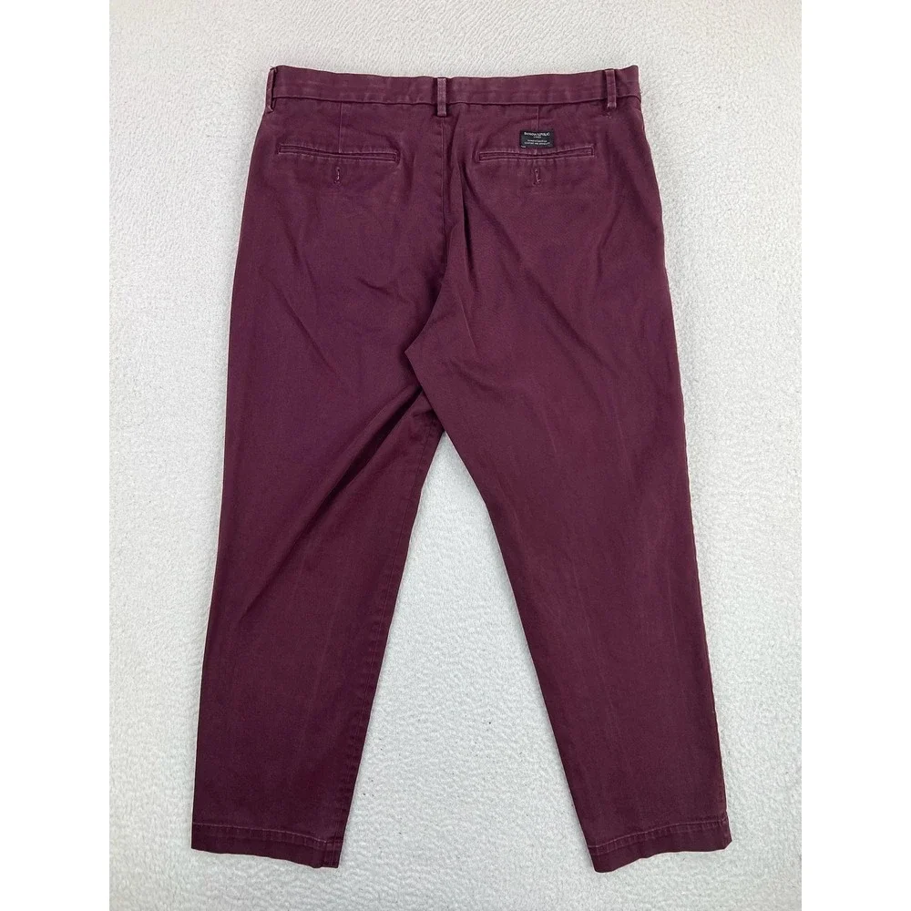 Banana Republic Pants Mens 36x30 Red Tapered Rapid Movement Chino Stretch Casual
